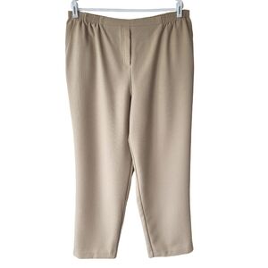 Southern Lady 20 Textured Tan Polyester Two Pocket Pull On Pants 29in Inseam